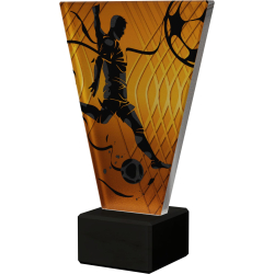 Plaketa Sklo Futbal VL1/SOC1/BK