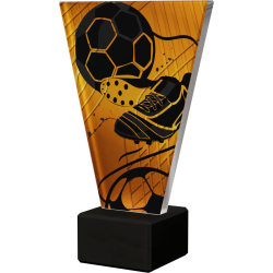 Plaketa Sklo Futbal VL1/SOC3/BK