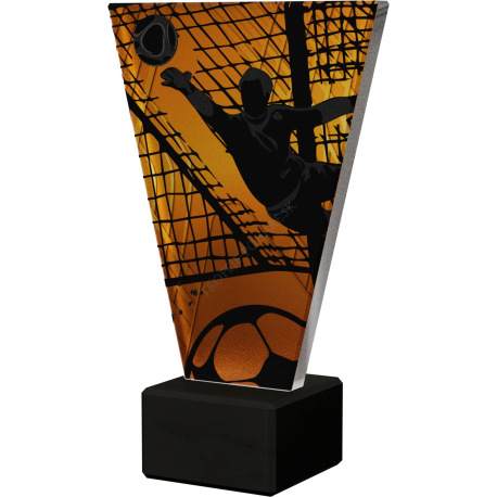 Plaketa Sklo Futbal VL1/SOC4/BK